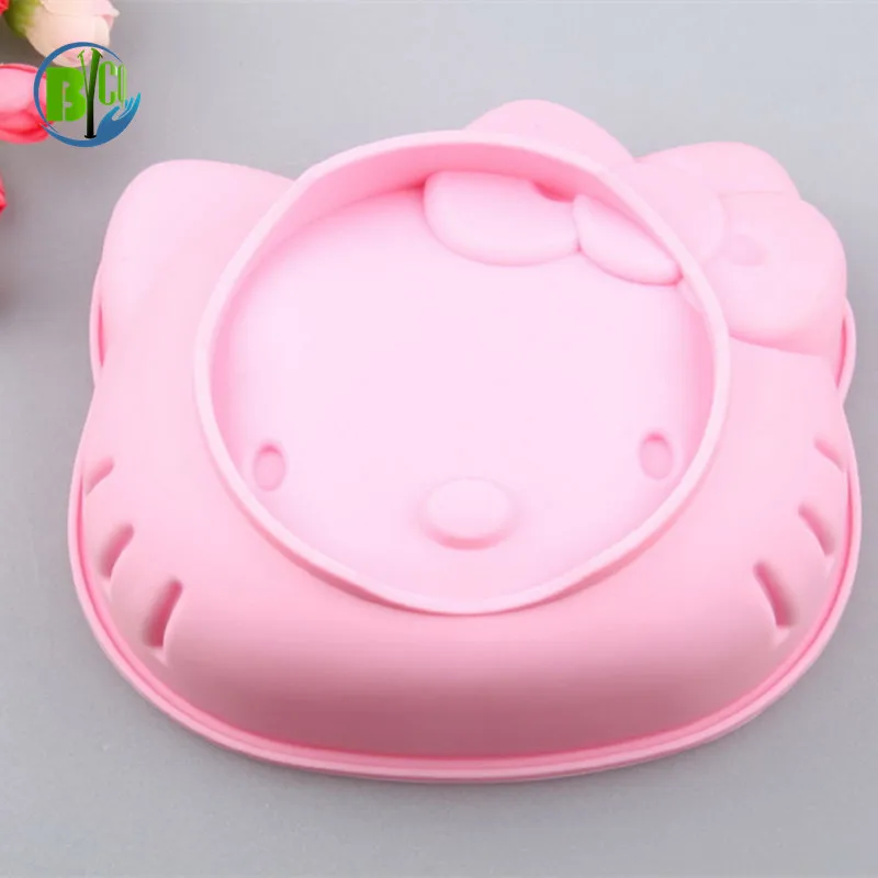 Hello Kitty Shape Silicone Mold Cake Pan Bakeware Fondant Baking Tool