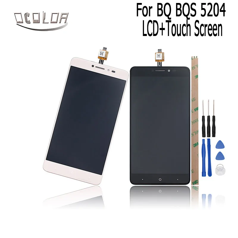 

ocolor For BQ BQS 5204 LCD Display and Touch Screen +Tools And Adhesive For BQ BQS 5204 Mobile Phone Accessories In Stock