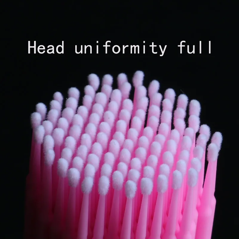 

5*100pcs Semi Permanent Embroidery Cotton Swabs Micro Brush Swab Lint Tattoo Disposable Eyelash Extension Individual Applicator