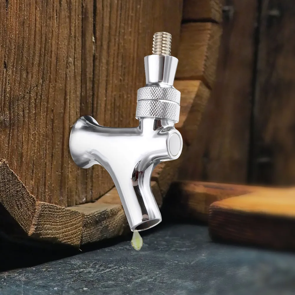 Buy Chrome Brass Adjustable Draft Beer Faucet Tap Brew
