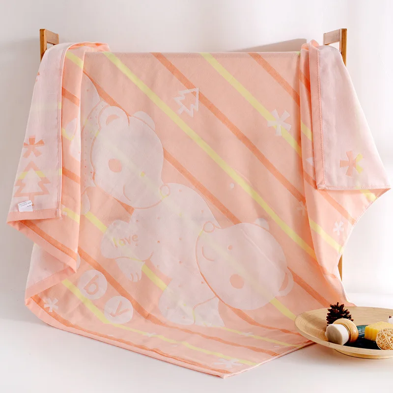 Детская муслиновая пеленка одеяло для младенцев Bebe 2 слоя газовое Хлопковое одеяло s подушка для купания младенцев Полотенце-пеленка