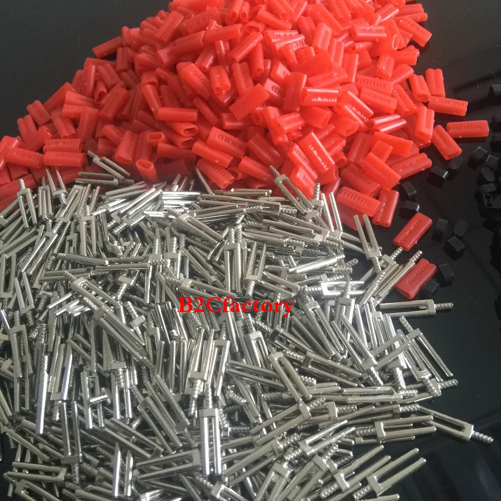 500 Sets Dental Master Twin Double II pins & Plastic Sleeves Dental Lab