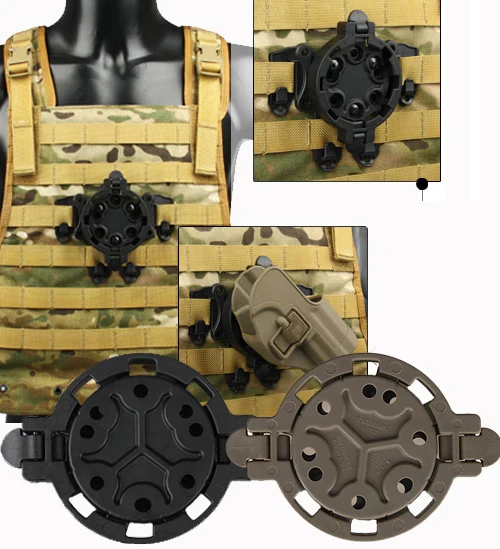 H010 360 Degree Angles Molle Holster-Platforms Mounting CQC Strike-Platform Adapter System (4)