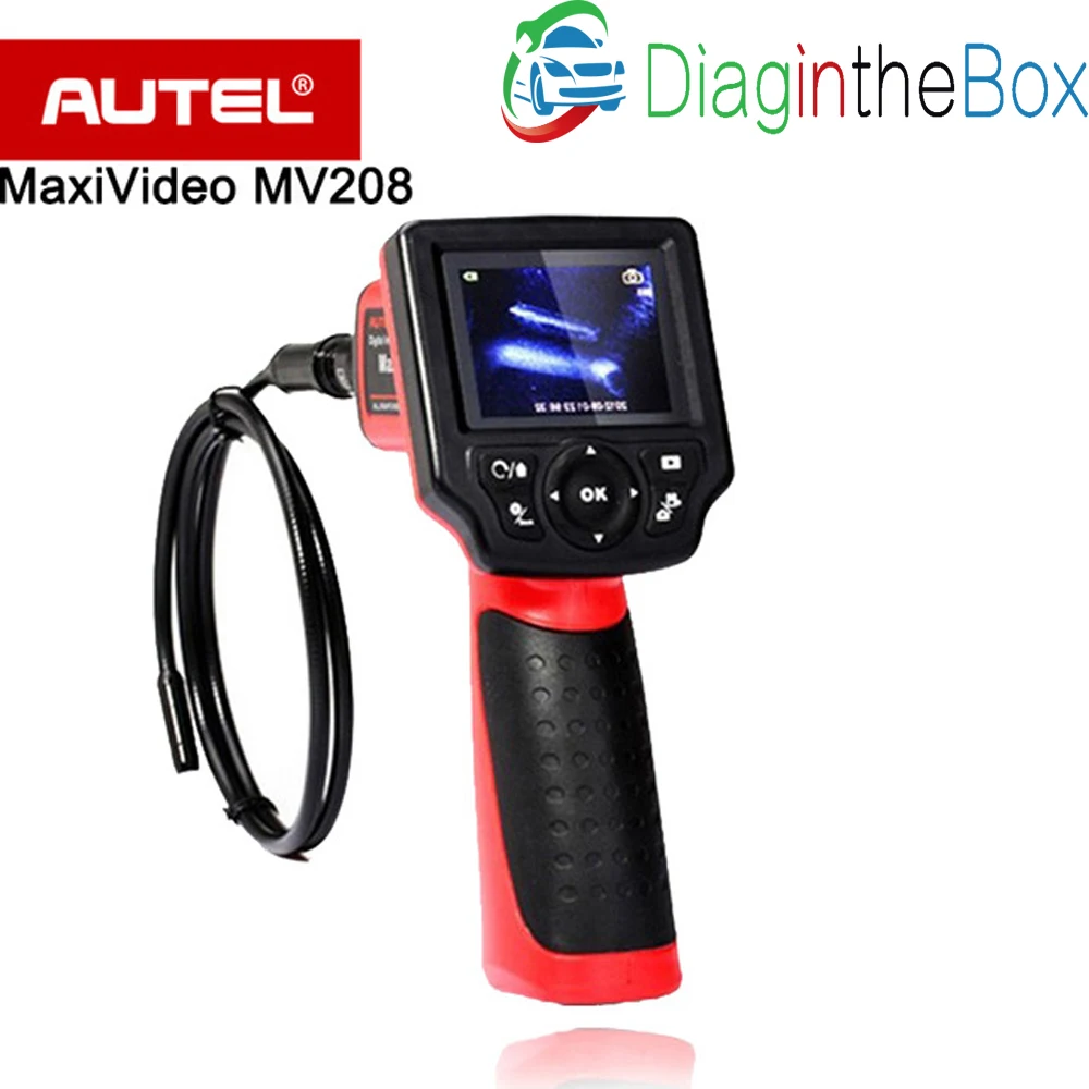 

Autel Maxivideo MV208 Digital Videoscope 8.5mm and 5.5mm Diameter Imager Heads Record Still Images and Videos etc.