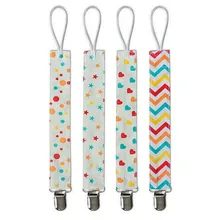 4 шт. Стильная красочная детская соска с зажимом Высокое качество соска для младенцев держатель для зубов кольцо держатель для младенцев