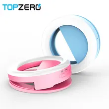 TOPZERO USB зарядка селфи кольцо свет 36 светодиодный камера кольцо вспышка портативный светодиодный Чехол для мобильного телефона клип на iphone samsung xiaomi