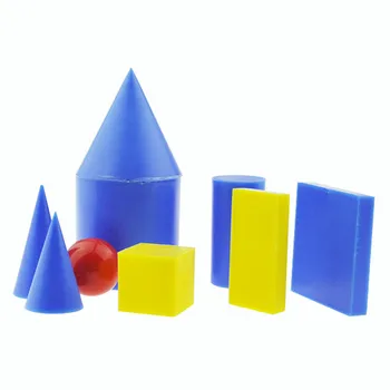 

9pcs/set Colors Geometric Shape Models Primary Mathematical Geometry Teaching Aids Surface Area Volume Calculation Demo Props