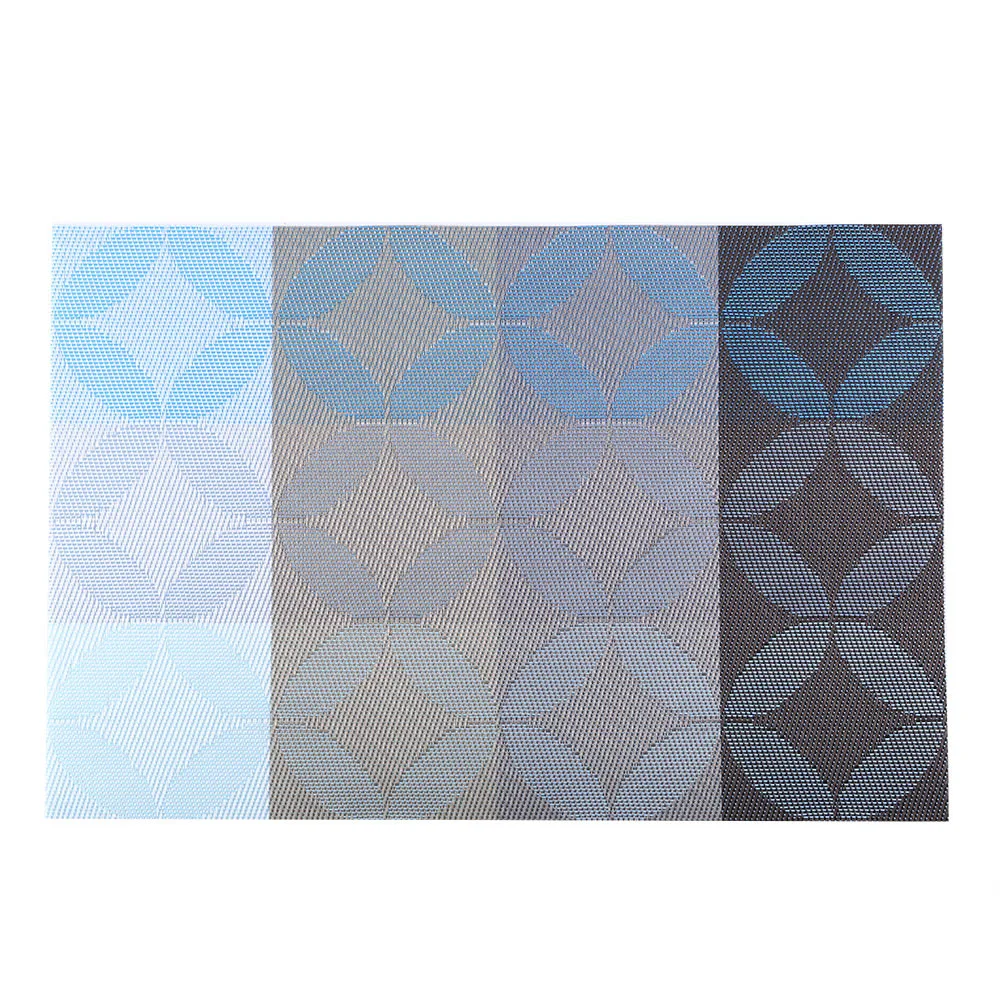 Модный шаблон Placemat совместимый Crossweave изоляция моющийся коврик для стола салфетки дисковые черные чаши Coaster кухня 19MAY23