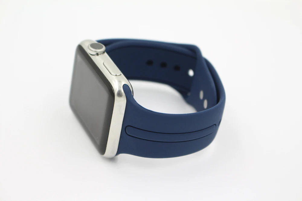 URVOI Sport band for apple watch series 1 2 Ultraman silicone strap for iWatch with pin and tuck closure single workout color8