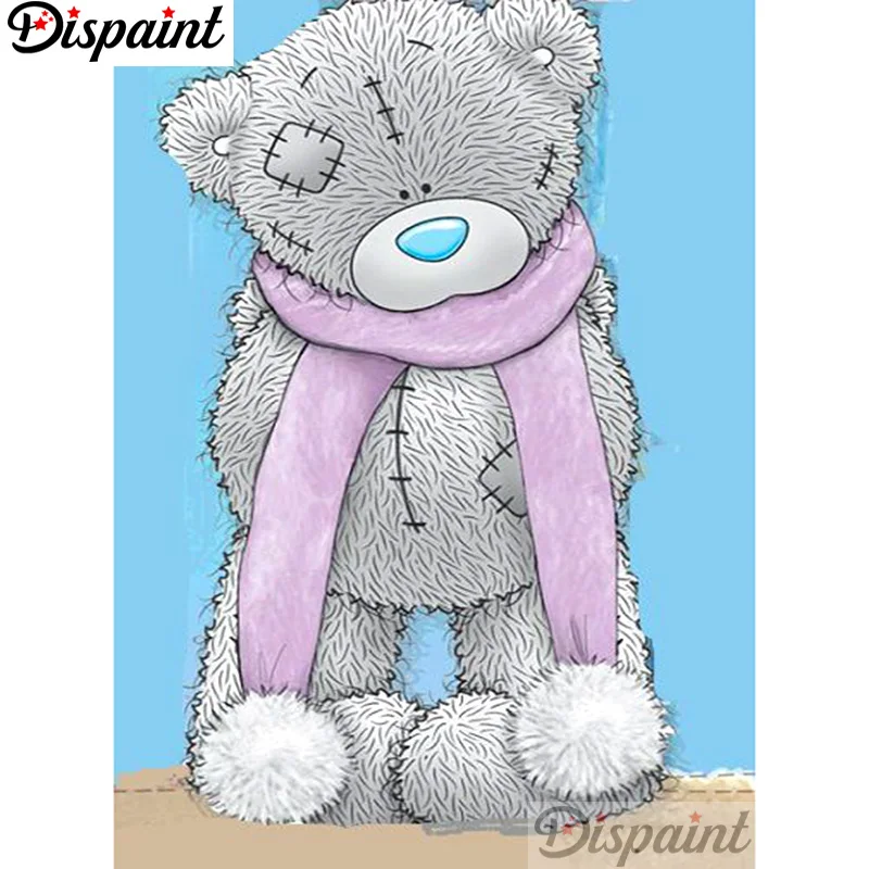 

Dispaint Full Square/Round Drill 5D DIY Diamond Painting "Cartoon bear" 3D Embroidery Cross Stitch Home Decor Gift A12499