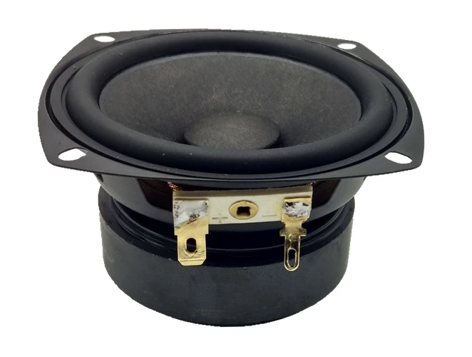 

2PCS 3F-1 Aucharm 3inch full frequency speaker driver unit black mixed paper cone long stroke rubber surround 4/8ohm 10W Square