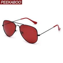 Peekaboo, мужские поляризованные солнцезащитные очки, красные, женские, uv400, оранжевые, красные, черные, женские, Ретро стиль, солнцезащитные очки, мужские, для вождения, металлические, для ночного видения