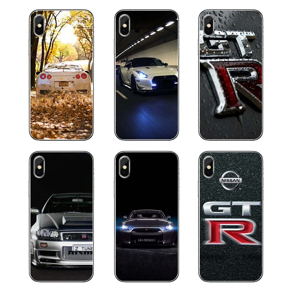

For Huawei Honor 8 8C 8X 9 10 7A 7C Mate 10 20 Lite Pro P Smart Plus Silicone Phone Case JDM Car NISSAN GTR Metal Logo Art Print