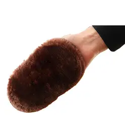 Мягкой искусственной шерсти ткань полировщик обуви очистки перчатка для уборки щетка для обуви Уход Лидер продаж 2017 года sellling