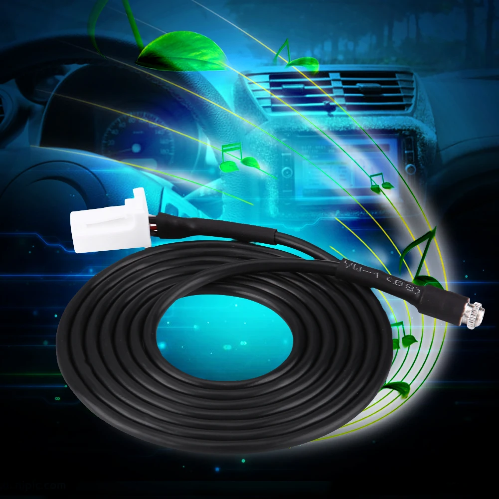 SOONHUA Car Audio AUX Auxiliary Adapter Cable 8 Pin Plug AUX Cables Compact Cable For Suzuki HRV Swift Jimny