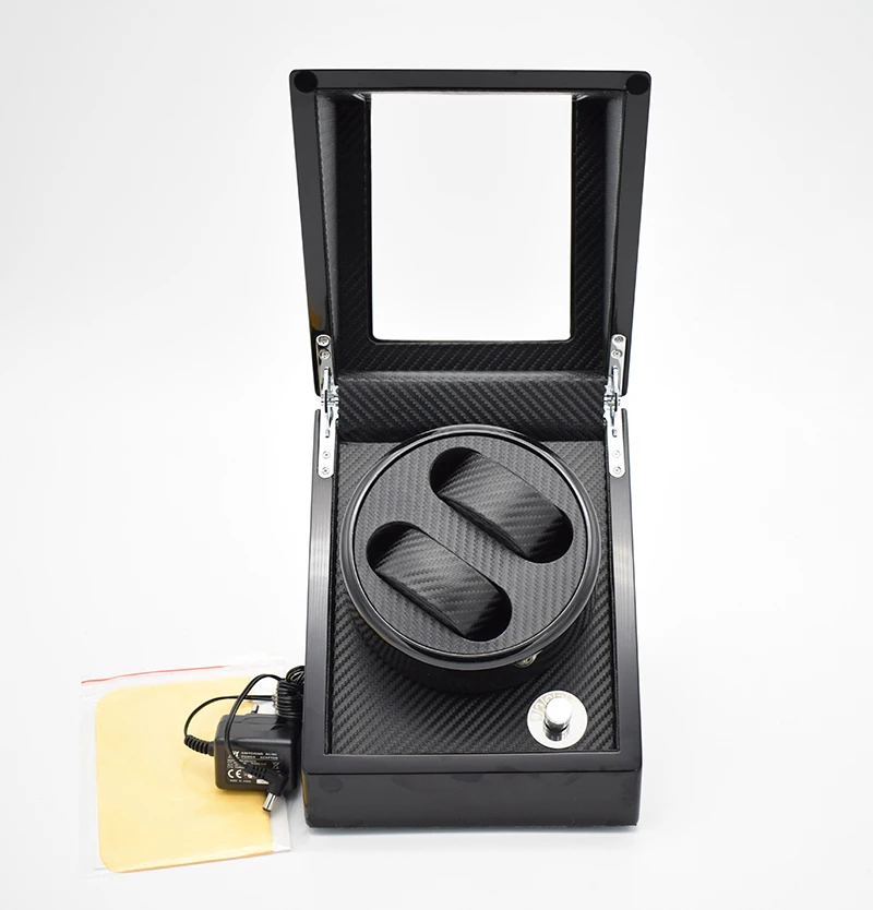 Automatic Wood Watch Winder Lacquer Presents Mechanical Wrist Watches