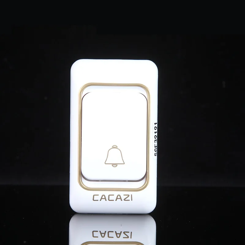CACAZI Wireless Doorbell AC 220V Waterproof with 36 Rings 4 Volume Door Chime 300 Meters Remote Bell CACAZI Wireless Doorbell AC 220V Waterproof with 36 Rings 4 Volume Door Chime 300 Meters Remote Bell