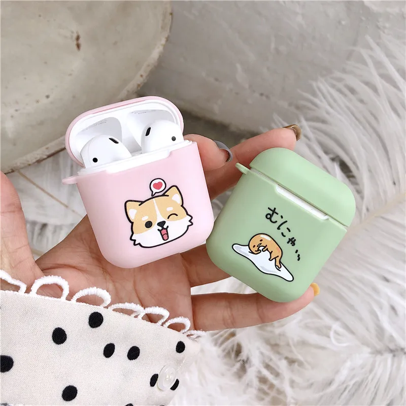 Чехол для Airpods чехол беспроводной зарядки Airpods2 милый мультяшный аниме