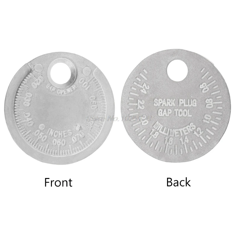 

Spark Plug Gap Gauge Tool Measurement Coin-Type 0.6-2.4mm Range Spark Plug Gage Oct10