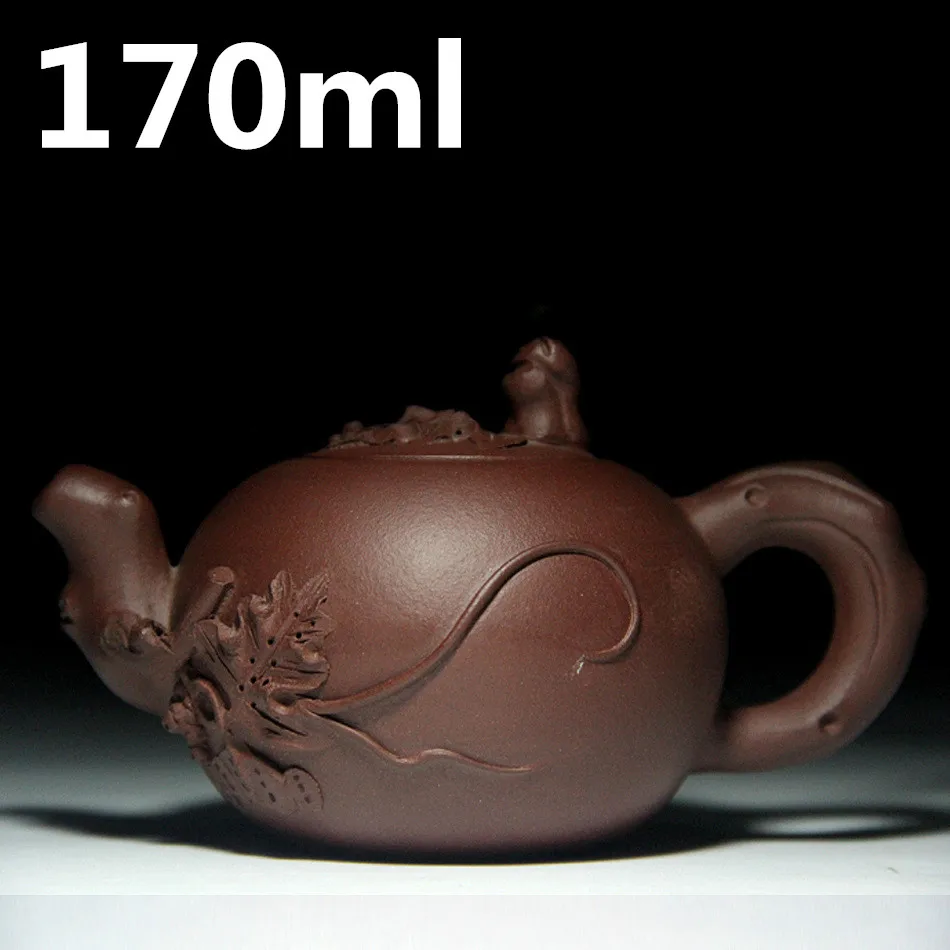

Porcelain Teapots 170ml Chinese Yixing Tea Pot Kettle Handmade Ceramic ZiSha Tea Set Authentic Purple Clay Teapot Master Pots