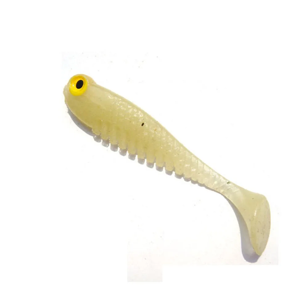 20 шт./лот, силиконовая искусственная приманка для рыбалки в форме рыбы, 5 см, Мягкая силиконовая приманка для рыбалки