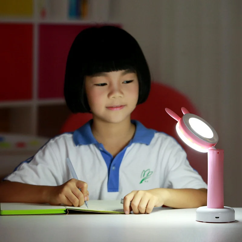 Pet LED Table Lamp USB Charging Eye Protection Desk Lamp Cute Cartoons Adjustable Children Room Bedroom Decor Reading Desk Lamp (4)