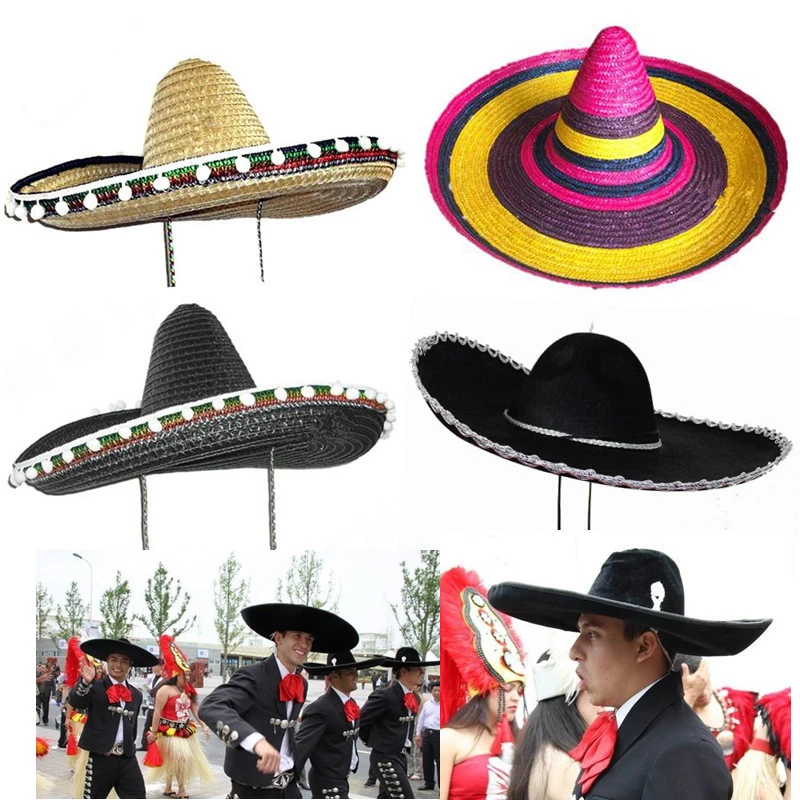 パーティー コスプレマスカレード特大帽子誇張カラー メキシコ帽子 Hat Baseball Hat Boyhat Modeling Aliexpress