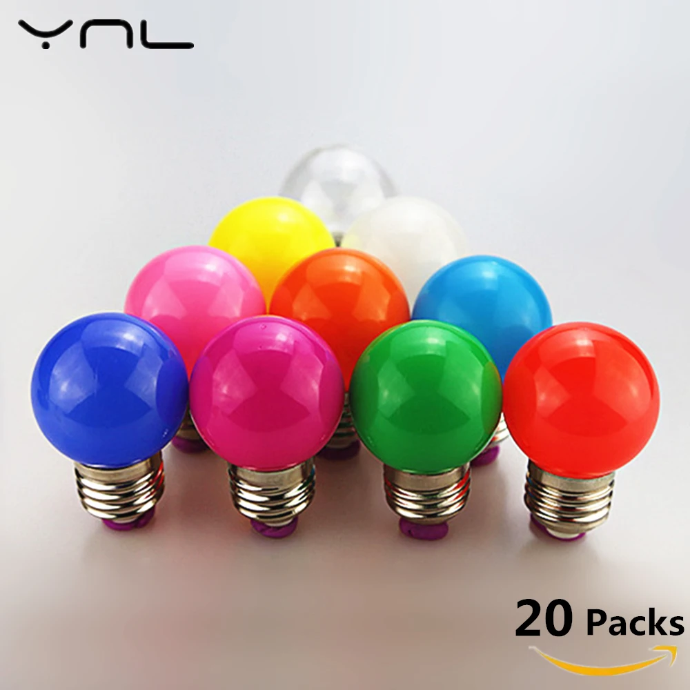 20pcs Bombillas E27 LED Bulb 220V G45 Colorful Lampada RGB LED Light SMD 2835 Colorful bulbs flashlight Lamparas LED Lamp 20pcs Bombillas E27 LED Bulb 220V G45 Colorful Lampada RGB LED Light SMD 2835 Colorful bulbs flashlight Lamparas LED Lamp