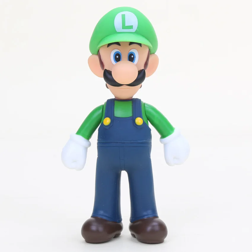 1 шт. 9 15 см Super Mario Bros фигурка Косплей Луиджи Йоши Боузер персик жаба ПВХ экшн