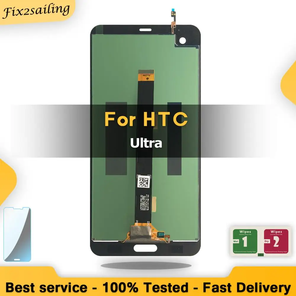 

100% Tested For 5.7" HTC U Ultra LCD Screen Display Touch Panel Digitizer Screen For HTC U Ultra Assembly LCD Display