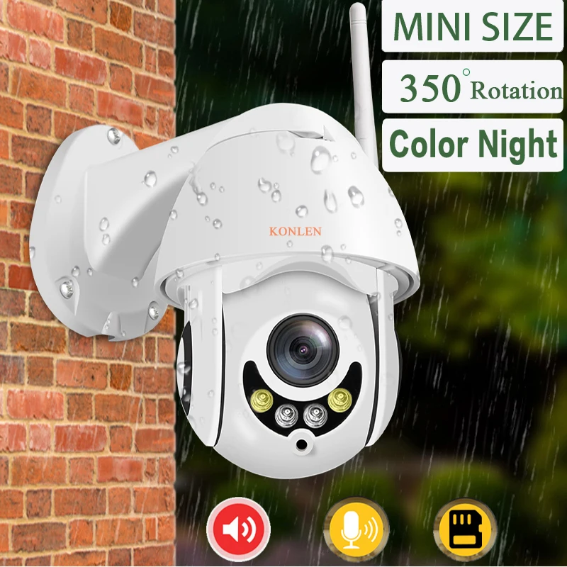 KONLEN мини 1080 P Wi Fi IP камера Открытый Аудио Микрофон цвет Starlight CamHi беспроводной HD 2MP