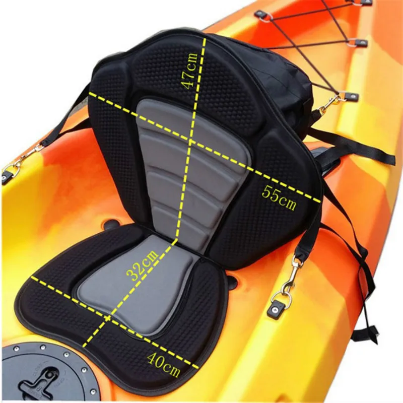 Adjustable Canoe kayak Backrest Seat Inflatable Boat Seat With Storage
