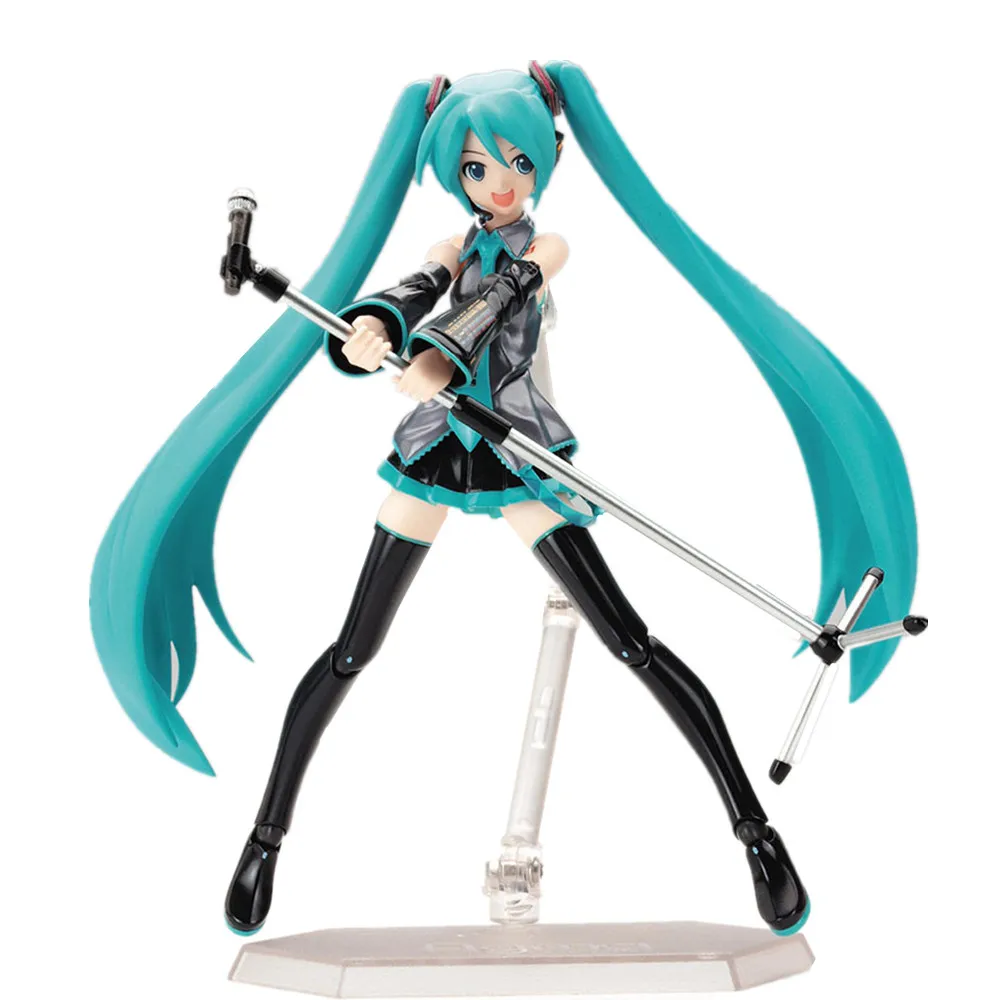 15cm Movable Anime Action Figure Hatsune Miku Model Toy Doll Toy - Blue