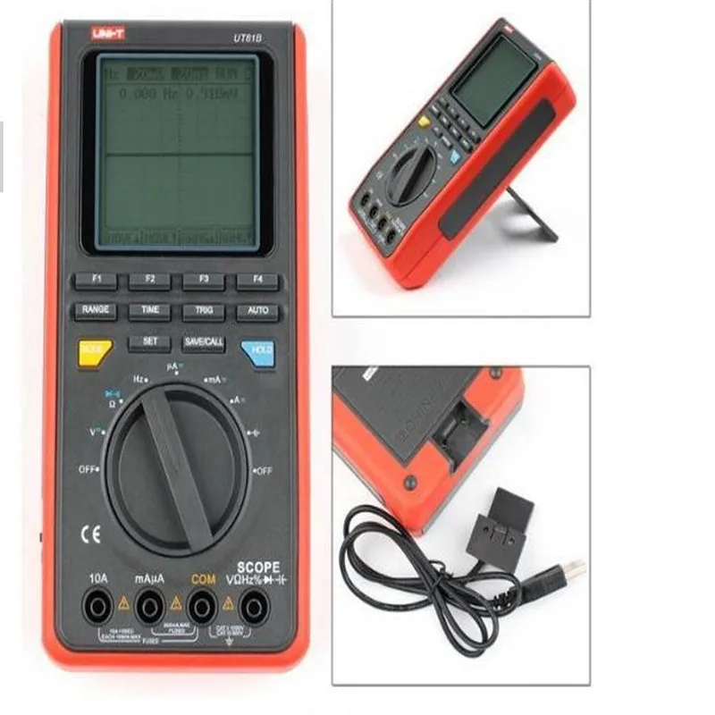 

UNI-T UT81B Handheld LCD Scope Digital Mutltimeter Scopemeter Real-Time Sample Rate Oscilloscope With USB Interface
