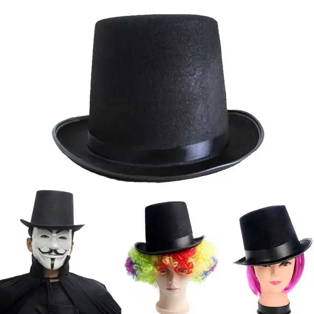 Fashion Traditional Felt Hat Magic Magician Caps Hats Halloween Party