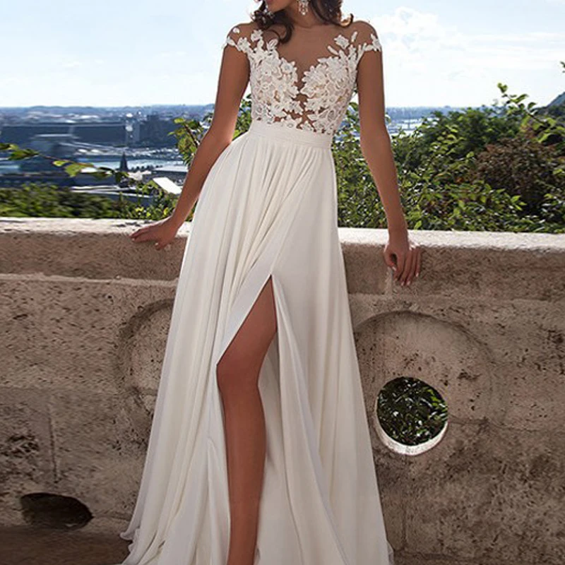 Модное сексуальное открытое кружевное женское платье с вышивкой шифоновое летнее облегающее платье с разрезом лучшее вечернее облегающее платье для вечеринок Vestidos