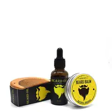 BellyLady Men Beard Care Set Mustache Styling Grooming Growth Beard Comb + Beard Oil + Beard Cream beard and hair growth oil wooden beard brush handmade beard comb beard growth moisturizing kit for men care