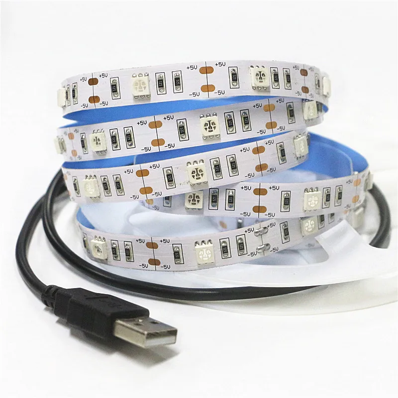 50 см 1 м 1,5 м 2 м USB СВЕТОДИОДНЫЙ УФ ленточный светильник 5050 SMD 30 светодиодный s/m DC 5 В USB Ультрафиолетовый гибкий светодиодный светильник IP30 не водонепроницаемый