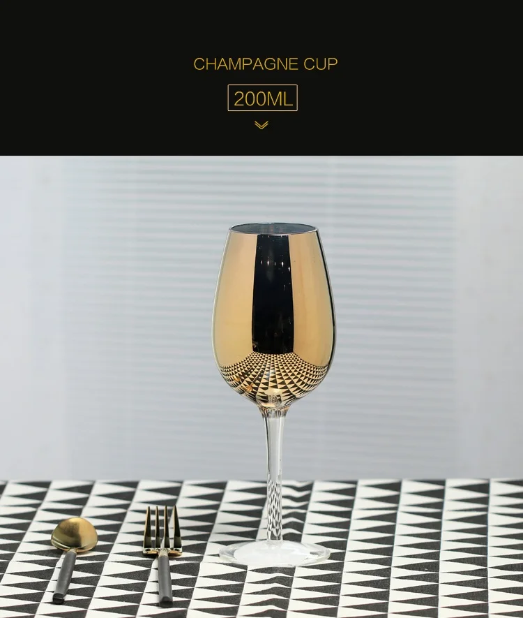 Шампанское флейты серийный бессвинцовый кристалл роскошный дизайн Golg цвет винный Коктейль стекло Кубок день рождения Weddign подарки Домашний декор