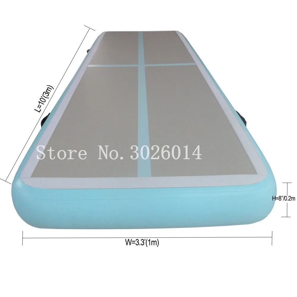 

10ft Inflatable Gymnastics Tumbling Mat 8 in Thick Air Tumbling Track Training Mats for Gymnastic With a Pump