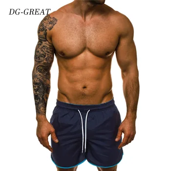 

Pocket Quick Dry Shorts For Men Swimwear Man Swimsuit Swim Trunks Summer Bathing Beach Wear Surf Boxer Brie Male Shorts