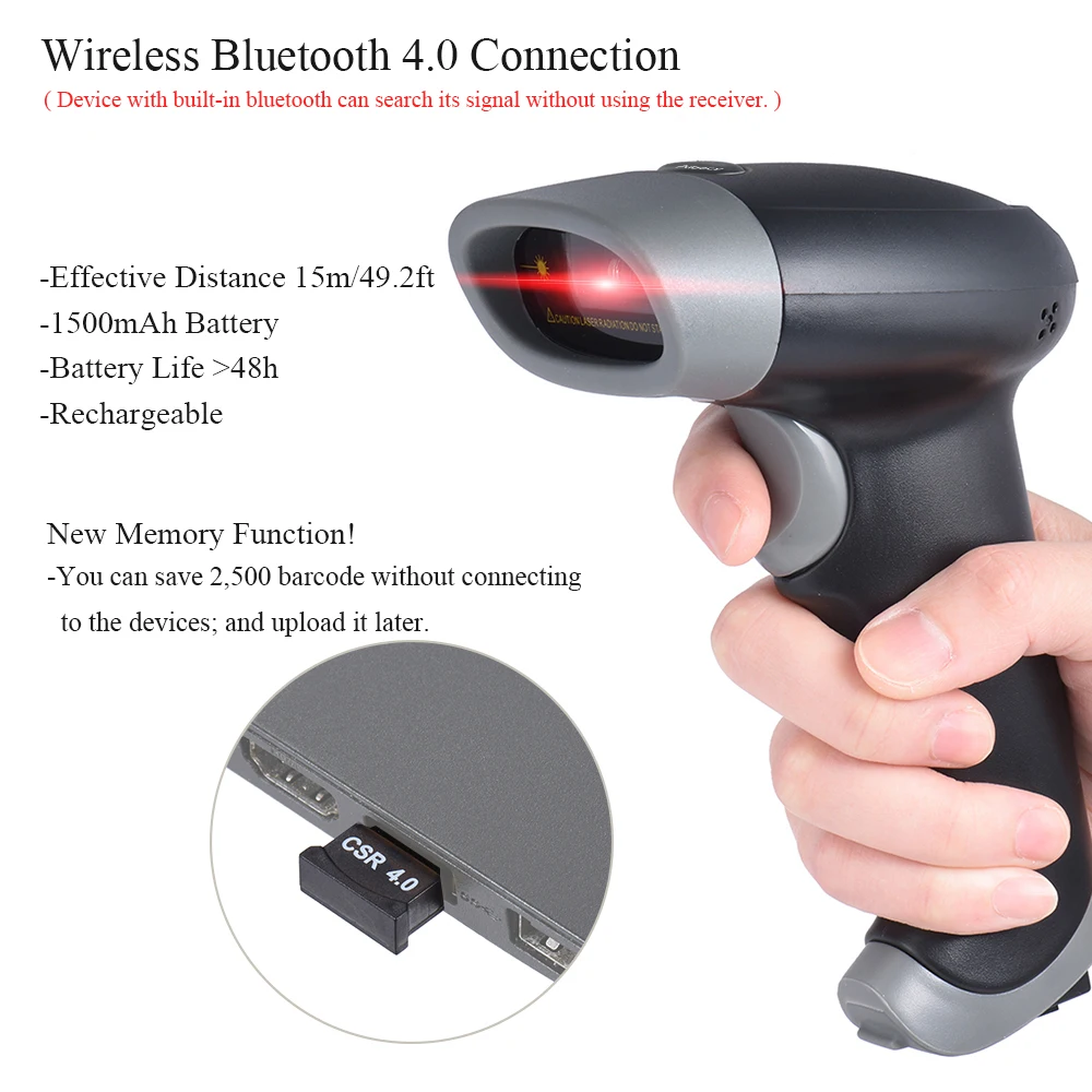 сканер штрих кодов блютуз. Vioteh vt2409. сканер беспроводной вр 1.