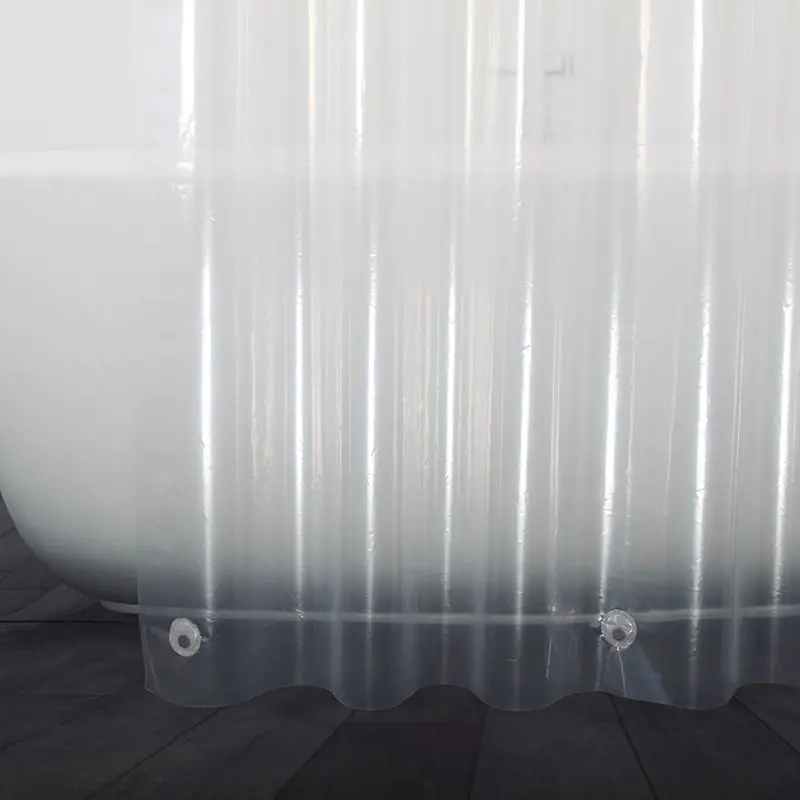 Buy UFRIDAY PEVA Shower Curtain Transparent Liner with Bottom