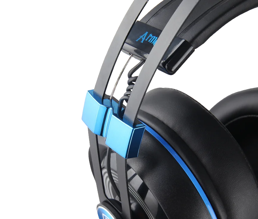  SADES Armor USB Gaming Headset Realtek Gaming Audio Lightweight RGB Lighting Noise-cancellation For