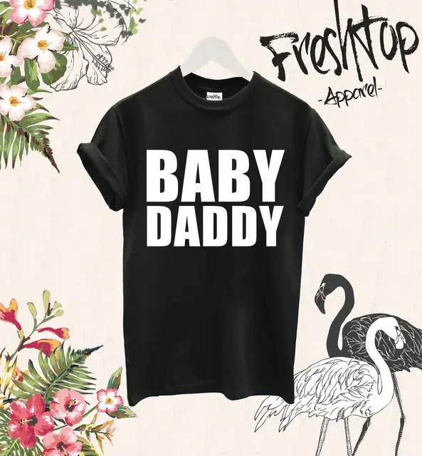 baby daddy t shirt father to be new dad gift present baby shower day