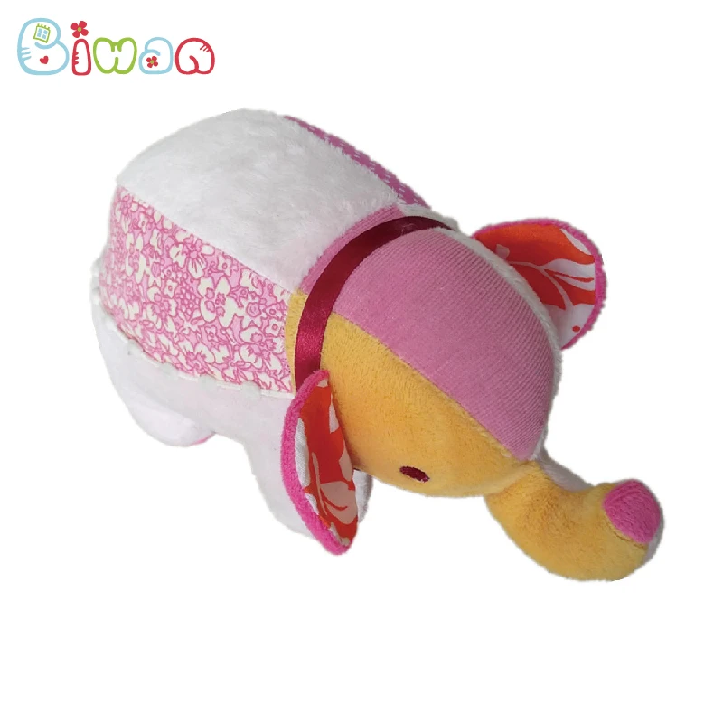 Biwan Stuffed Elephant 20cm Colorful Soft Velboa Polyester Cotton Cute Plush Baby Stuffed Animals Children's Birthday Gifts