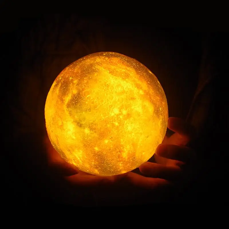 15 см/8 см пульт дистанционного управления 16 цветов 3D окрашенный романтический ночник для спальни лунный фонарь звездное небо лунный свет светодиодный ночник