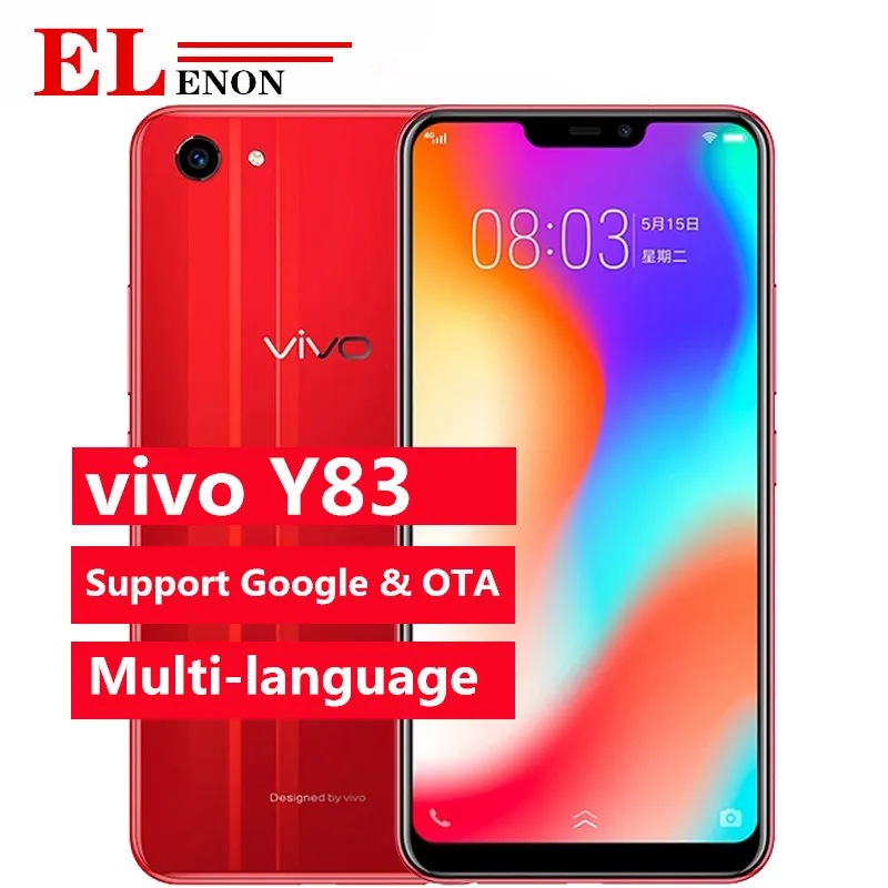 Новый оригинальный мобильный телефон Vivo Y83 4G LTE Android 8 1 Helio P22 четыре ядра 4 Гб ОЗУ 64