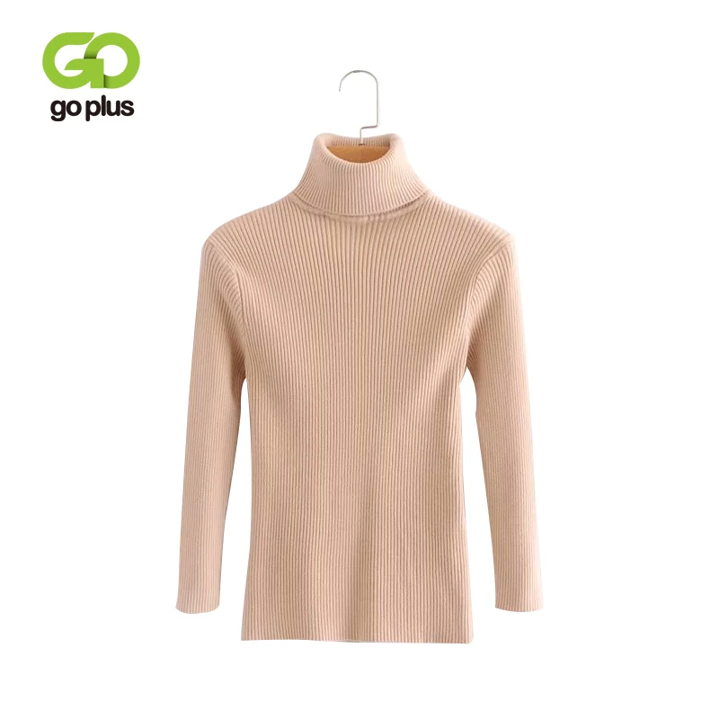 GOPLUS Thick Warm Women Turtleneck Sweater 2019 Autumn Winter Knit Basic Sweaters And Pullover High Elastic Female | Женская одежда