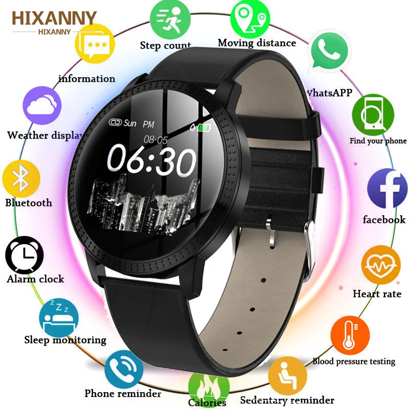 

CF18 Smart Watch IP67 waterproof Color Screen Blood Pressure Heart Rate Monitor men women Smartwatch for Samsung Xiaomi Huawei